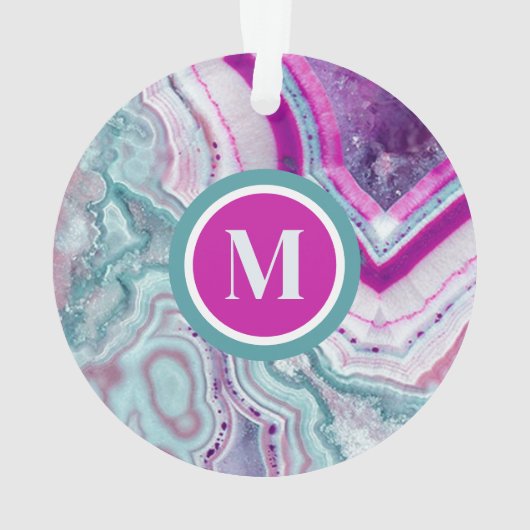 Élégant et élégant Monogramme initial Noël (dos)