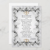 élégant et faire-part de mariage (Devant / Derrière)