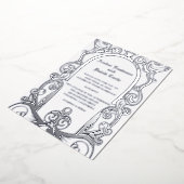 élégant et formel faire-part de mariage argent (Rotation)