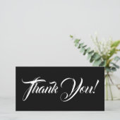 Elégant et glamour "Merci" ! Carte (Debout devant)