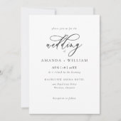 Élégant et moderne Faire-part de mariage formel (Devant)