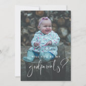 Elégant et moderne Godparents proposition carte ph (Devant)