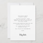 Elégant et moderne Godparents proposition carte ph (Dos)