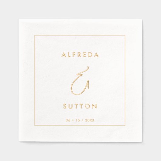 Elégant et moderne Mariage Gold (Recto)