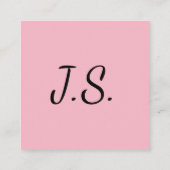 Elégant et simple Carte de visite d'artiste de ong (Dos)