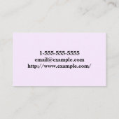 Élégant et simple Carte de visite de détendeur de (Dos)