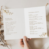 Élégant et Simple, Programme de Mariage Blanc et O