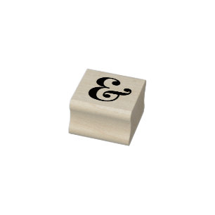 Elegant et-teken symbool 	rubberstempel