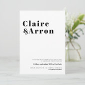 Elégant et tendance Faire-part de mariage (Debout devant)