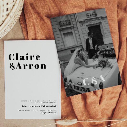 Elégant et tendance Faire-part de mariage