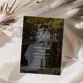 élégant et unique faire-part de mariage photo mode