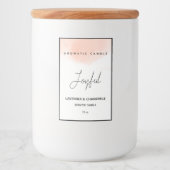 Élégant Étiquette à bougie parfumée (Devant)