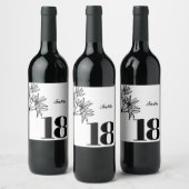 Elégant étiquette à vin personnalisé, étiquette ta (Bouteilles)