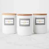 Elégant Étiquette alimentaire personnalisé avec Mo (Bouteilles)