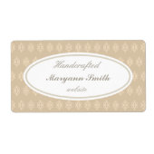 Élégant Étiquette artisanal personnalisé (Devant)