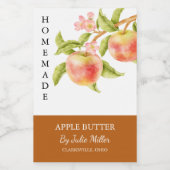 Élégant Étiquette de beurre d'Apple fait maison (Étiquettes simples)