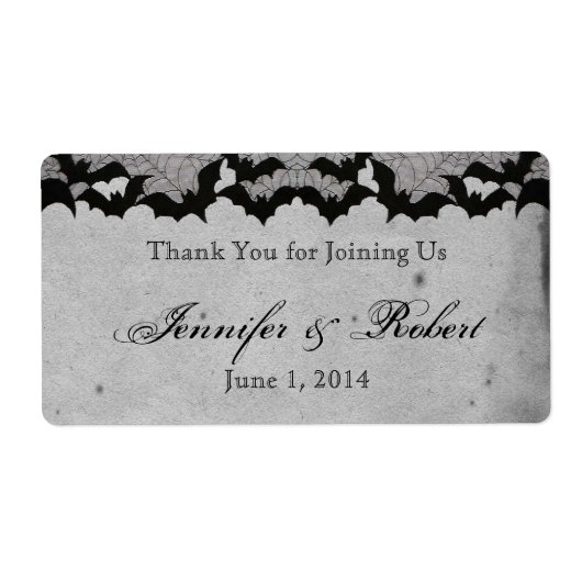 Élégant Étiquette de bouteille d'eau de dentelle g (Devant)