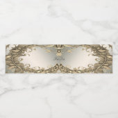 Élégant Étiquette de bouteille d'eau décorative or (Étiquettes simples)