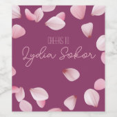 Élégant Étiquette de bouteilles de vin personnalis (Étiquettes simples)