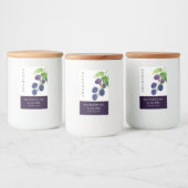 Élégant Étiquette de confiture de Blackberry fait  (Bouteilles)