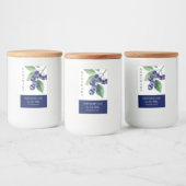 Élégant Étiquette de confiture de bleuets fait mai (Bouteilles)