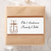 Élégant Étiquette de la Croix de la Bible (En situation)