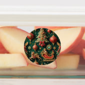 Élégant Étiquette de Noël baroque (Apposé)