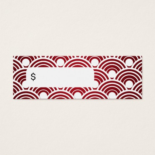 Élégant étiquette de prix rouge à bascule (Devant)