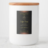 Élégant Étiquette de produit Brown Gold Soft Parti (Devant)