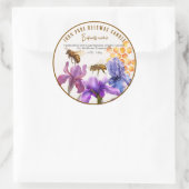 Élégant Étiquette de produit de cire florale (Sac)