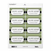 Élégant Étiquette de produits professionnels perso (Feuille entière)