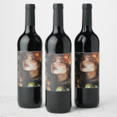 "Elégant Étiquette de vin Artistique" (Bouteilles)