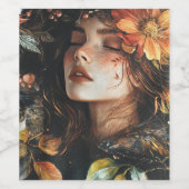 "Elégant Étiquette de vin Artistique" (Étiquettes simples)