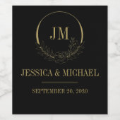 Élégant Étiquette de vin or (Étiquettes simples)