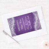 Elégant Étiquette De Vins De Mariage Étincelant Va (Enveloppe)