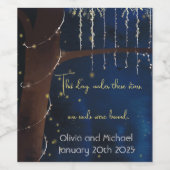 Élégant Étiquette du vin du soir (Étiquettes simples)