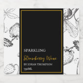 Élégant Étiquette Fruit Fruit Étincelant (Étiquettes simples)