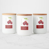 Élégant Étiquette maison de confiture de cerise (Bouteilles)