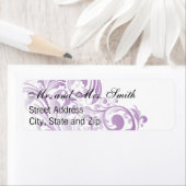 Élégant Étiquettes de retour à la torche - violet (En situation)