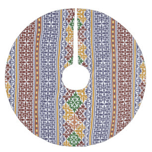 elegant etnic patroon kerstboom rok