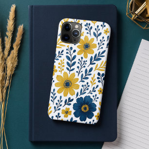 Elegant Etnisch Mediterraan Bloemmotief iPhone 11 Pro Max Hoesje