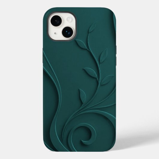 Élégant Étui Abstrait Floral de Luxe Case-Mate (Verso)
