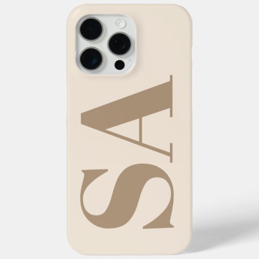 élégant Étui Case-Mate blanc antique avec monogram (Verso)