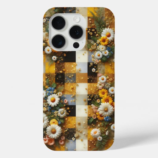 Élégant Étui de Téléphone Fleur de Daisy Blanche e (Verso)
