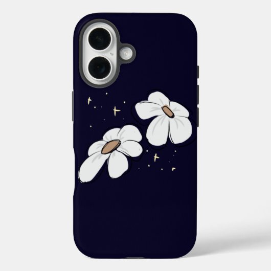 Élégant étui floral pour iPhone (Verso)