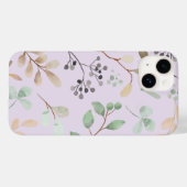 Élégant étui floral pour iPhone – Stylé et protect (Verso (horizontal))