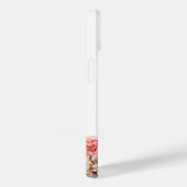Élégant étui floral rose pour iPhone / iPad (Verso / Droite)