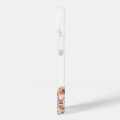 Élégant étui floral rose pour iPhone / iPad (Verso / Gauche)
