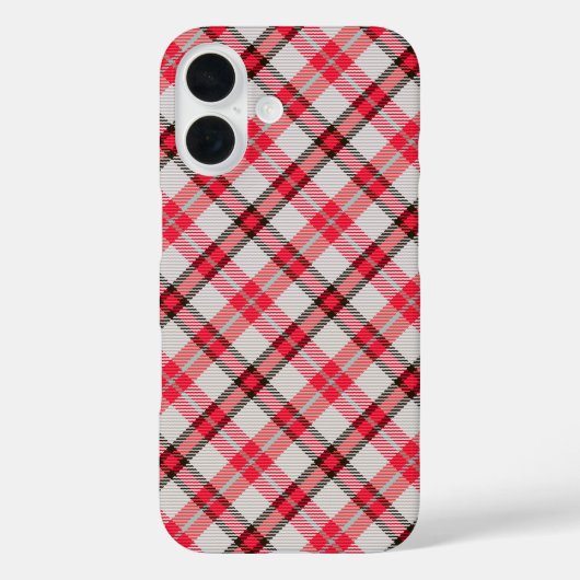 Élégant Étui iPhone 16 Rouge Cerise (Verso)
