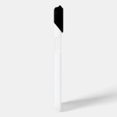 Élégant Étui iPhone Monogramme Noir et Blanc (Verso / Droite)